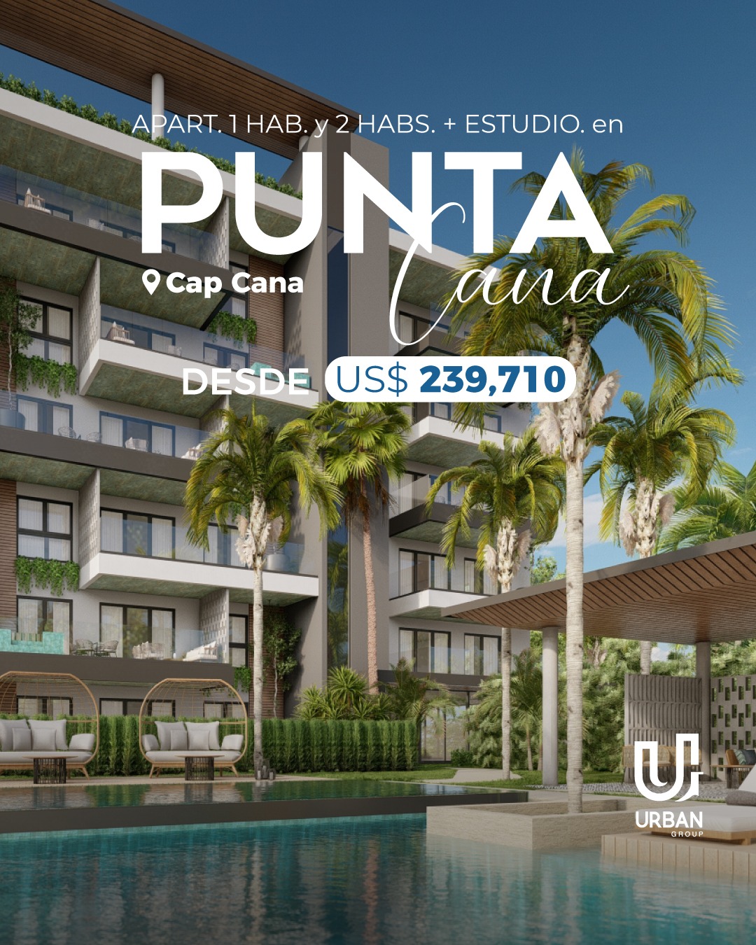 Apartamentos de 1 y 2 Habitaciones  Servicio en Cap Cana Foto 7278605-4.jpg