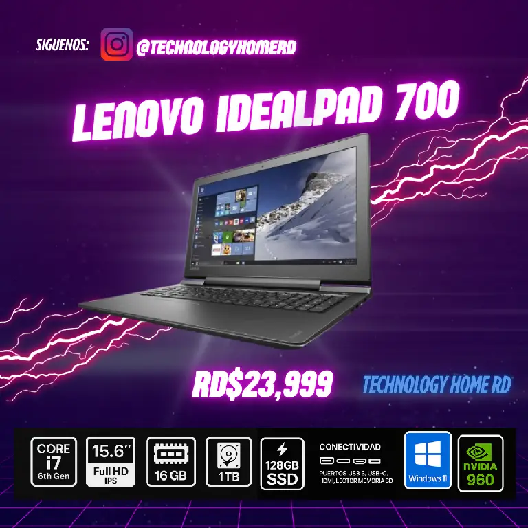 Lenovo Idealpad 700 Procesador Core i7-6700HQ 6ta Foto 7278882-1.jpg
