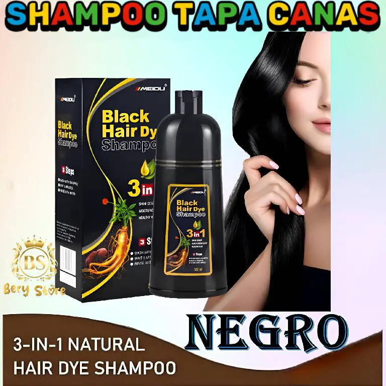 SHAMPOO CUBRE CANAS NEGRO  SHAMPOO TAPA CANAS  SHAMPOO TINTE  CHAMPU  Foto 7279170-2.jpg