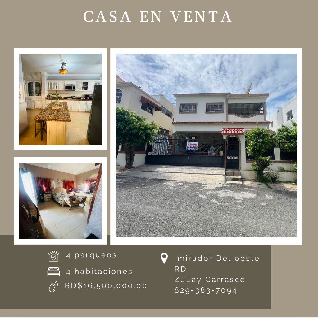Casa Residencial en Mirador del Oeste - Santo Domingo D.N.  Foto 7279411-1.jpg