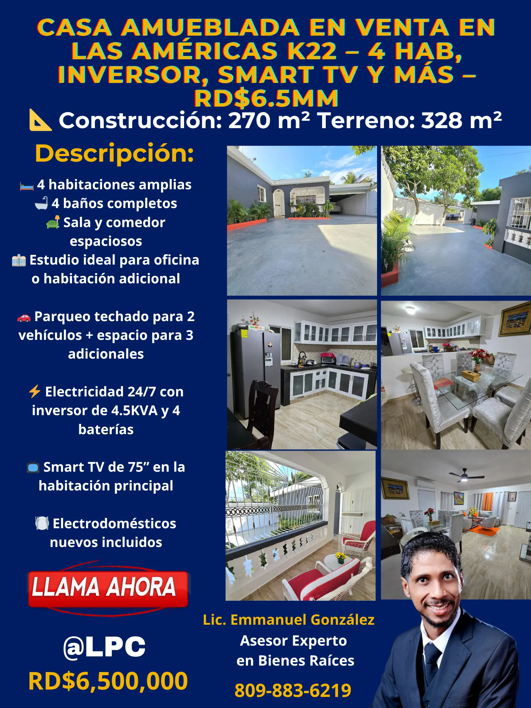 Casa Amueblada en Venta en Las Américas K22 – 4 Hab Inversor Smart TV  Foto 7279932-1.jpg