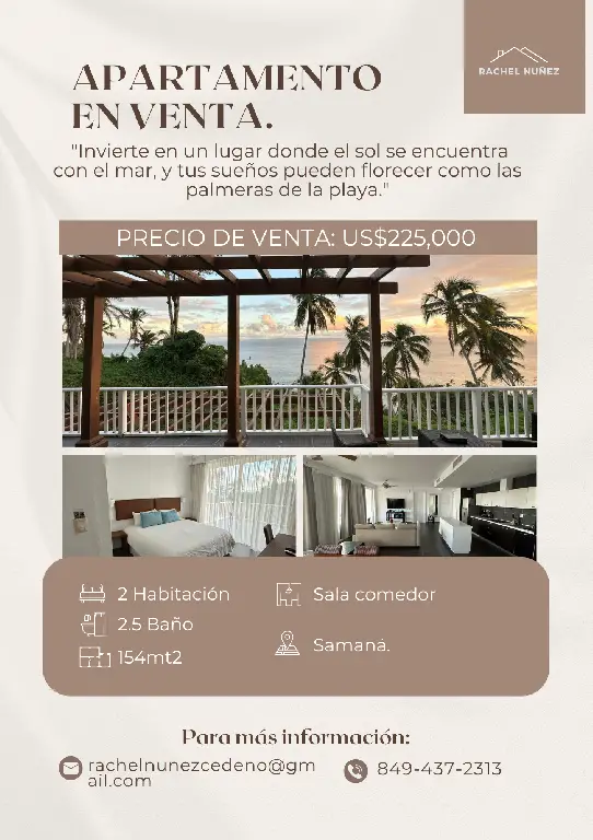 Apartamento de 2 Habitaciones en Venta en Samaná. Foto 7280748-1.jpg