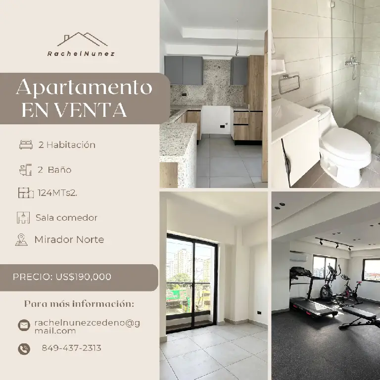 Apartamento de 2 Habitaciones en Venta en Mirador Norte. Foto 7280779-1.jpg