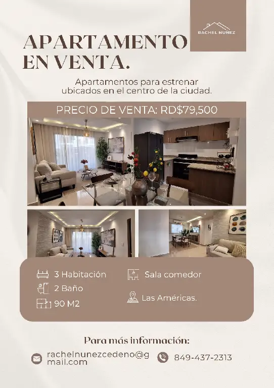 Apartamento de 3 Habitaciones en Venta en Las Américas. Foto 7280783-1.jpg