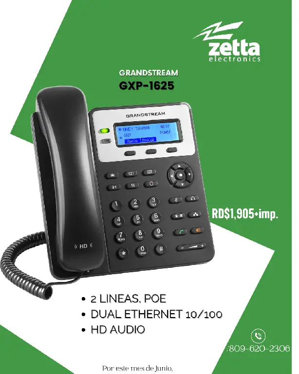 Teléfonos Grandstream GXP1625 Foto 7281275-1.jpg