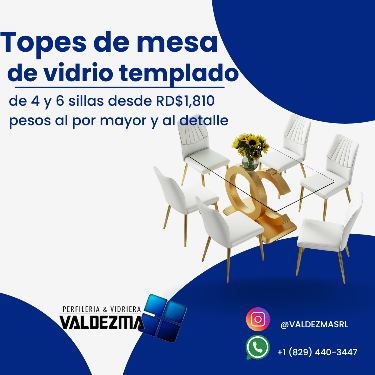 TOPES DE VIDRIO TEMPLADO DED 4 Y 6 SILLAS Foto 7282038-2.jpg