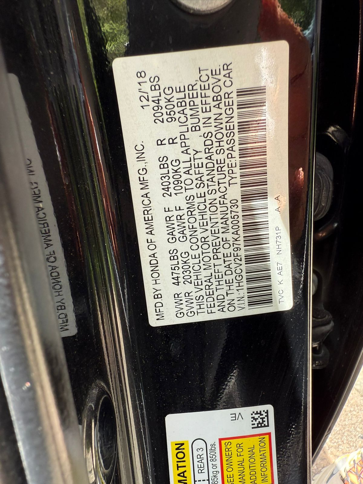 OFERTA INICIAL 250000 por este HONDA ACCORD TOUIRNG 2019☑️ VEN CON TU  Foto 7282171-4.jpg