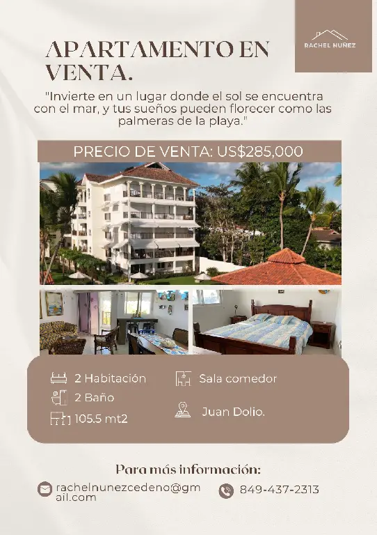 Apartamento de 2 Habitaciones en Venta en Juan Dolio.  Foto 7282410-1.jpg