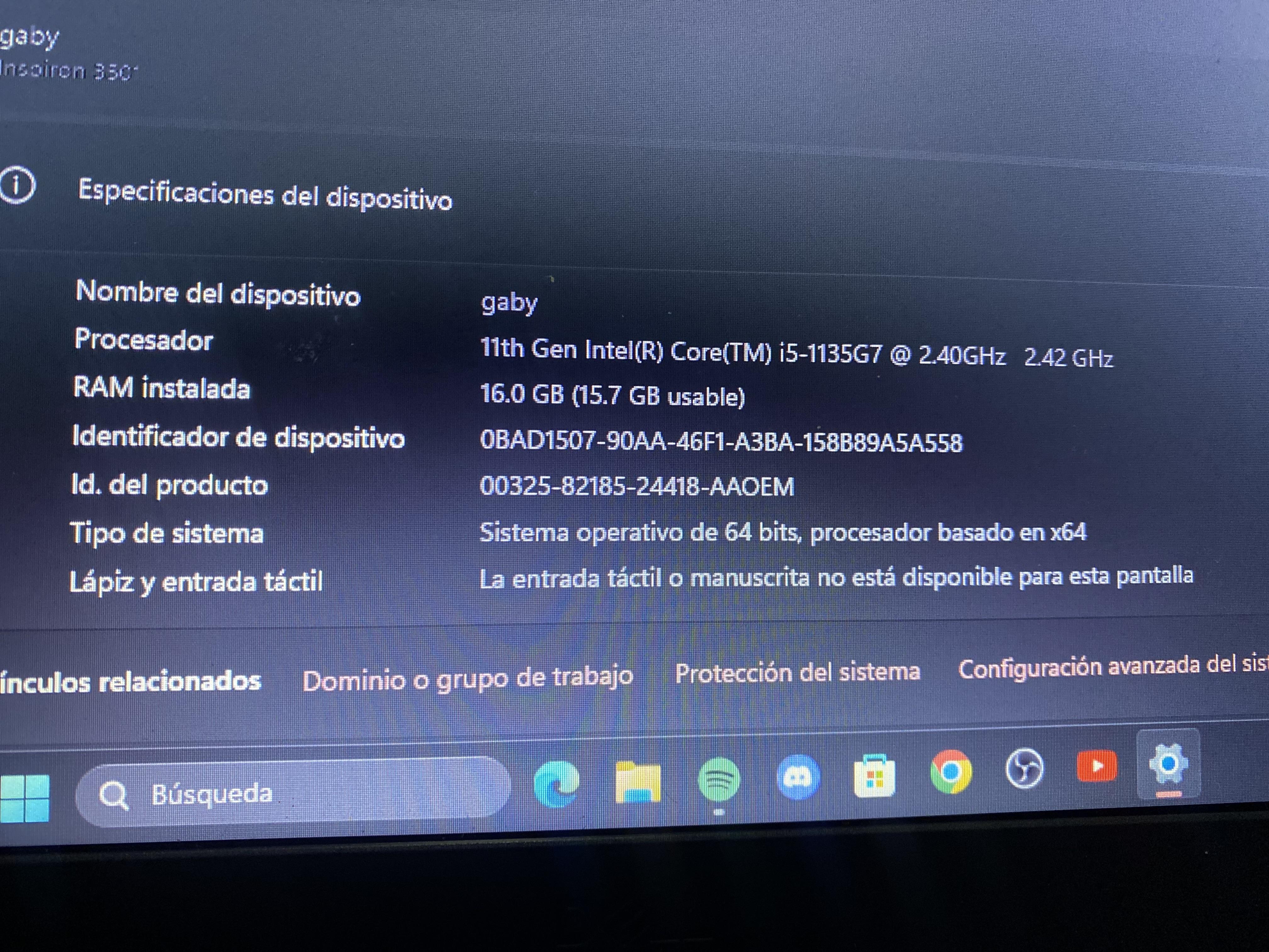 ???? Vendo Laptop Dell Inspiron 15 3501 – Ideal para estudio o trabajo Foto 7285015-2.jpg