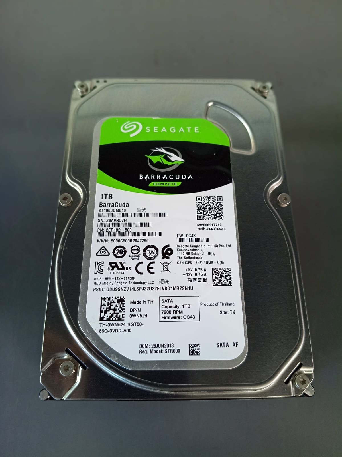 DISCO DURO 1TB SEAGATE 7200RPM PARA DVR Y COMPUTADORAS Foto 7285413-4.jpg