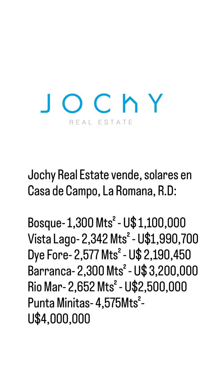 Jochy Real Estate vende solares en Casa de Campo La Romana R.D Foto 7285779-2.jpg