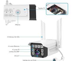 Camara de Seguridad Bullet Wifi HD 1080P Vision Nocturna Audio Bidirec Foto 7289487-1.jpg