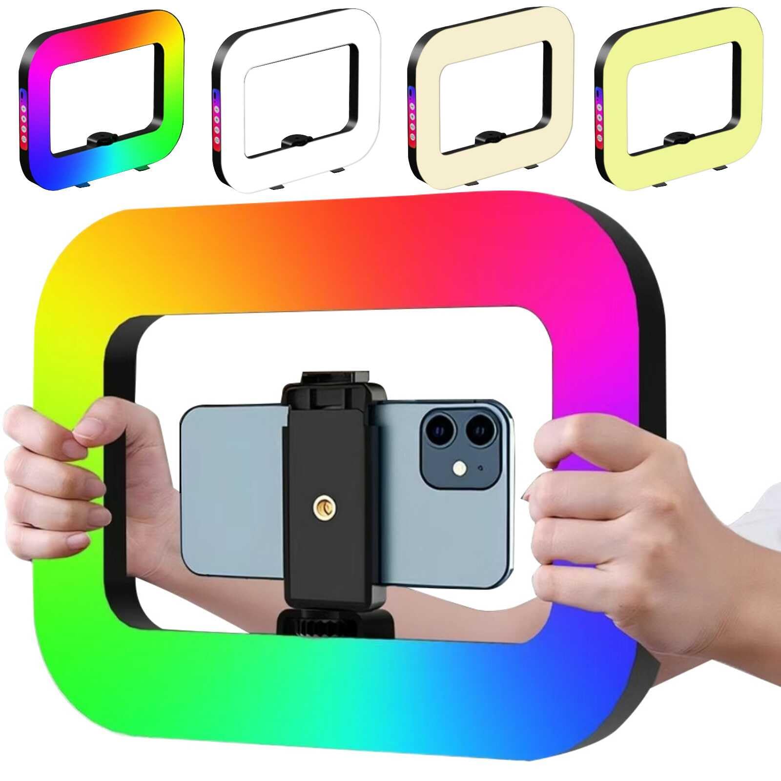 Luz RGB Cuadrada YM-200  Iluminación Profesional para Videos y Conteni Foto 7291002-1.jpg