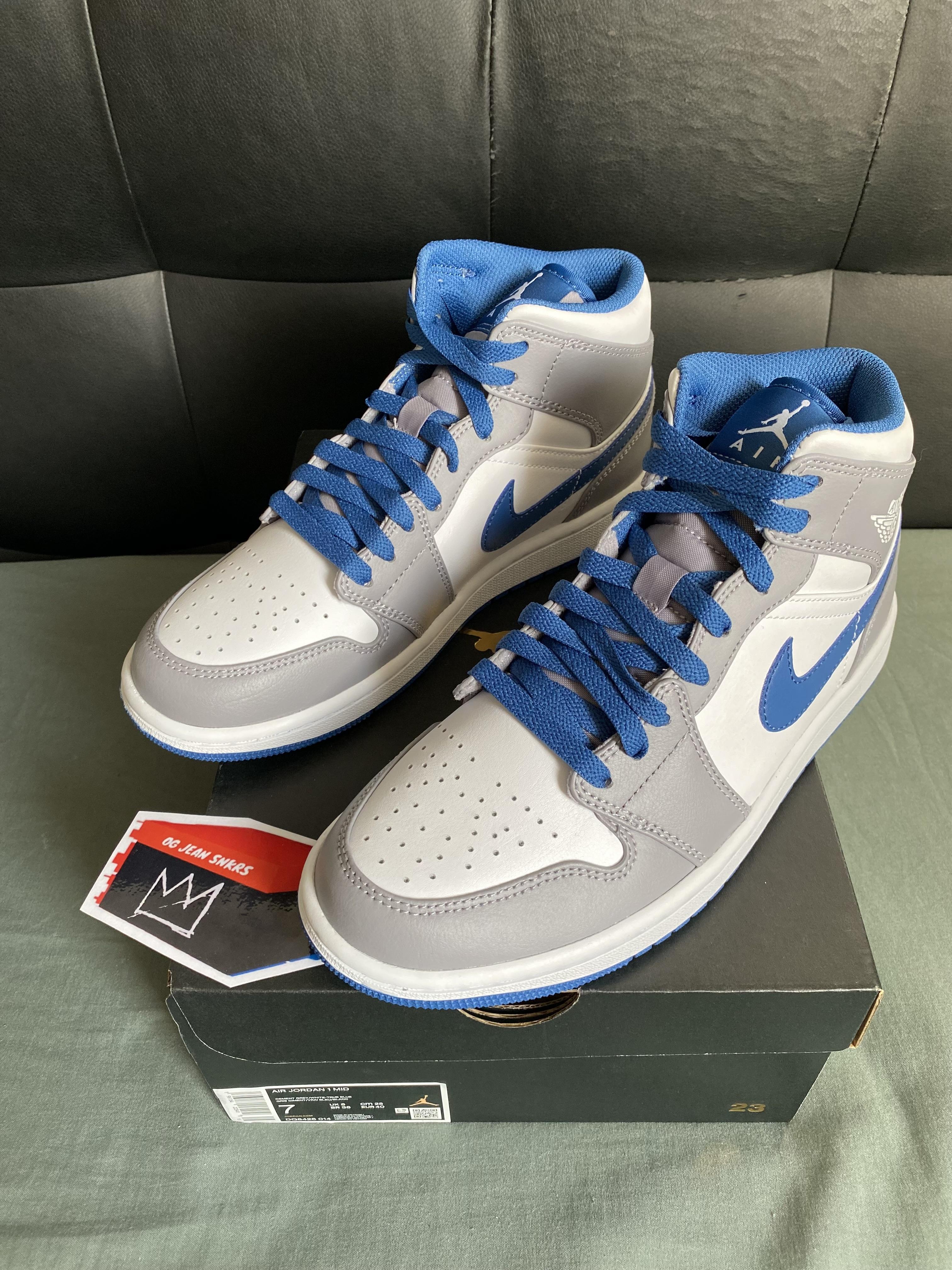 Tenis Sneakers Teni NIKE AIR JORDAN 1 MID TRUE BLUE Originales 2K26 Foto 7293525-8.jpg