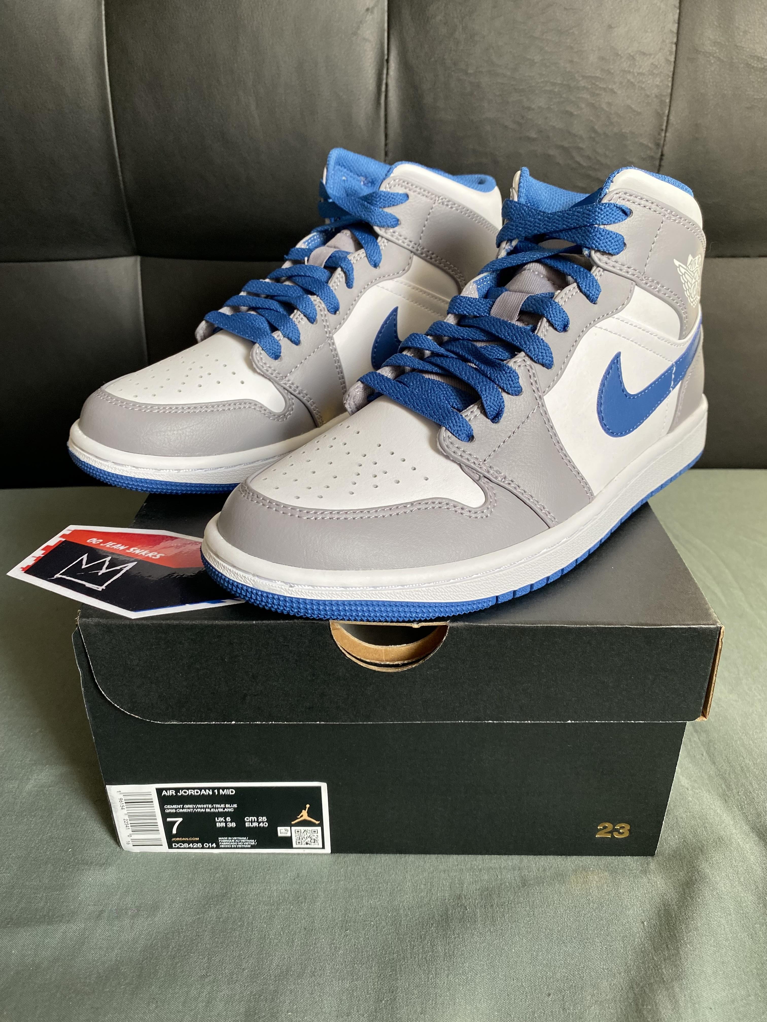 Tenis Sneakers Teni NIKE AIR JORDAN 1 MID TRUE BLUE Originales 2K26 Foto 7293525-9.jpg