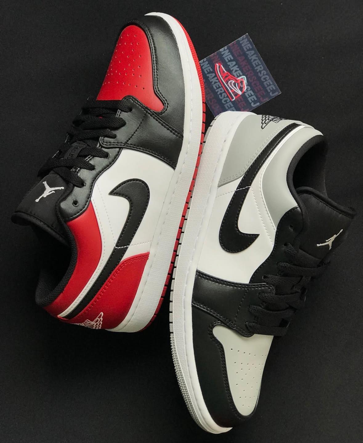 Sneakers Tenis Nike Air Jordan 1 Low Shadow Toe GREY AND BLACK Origina Foto 7293528-5.jpg