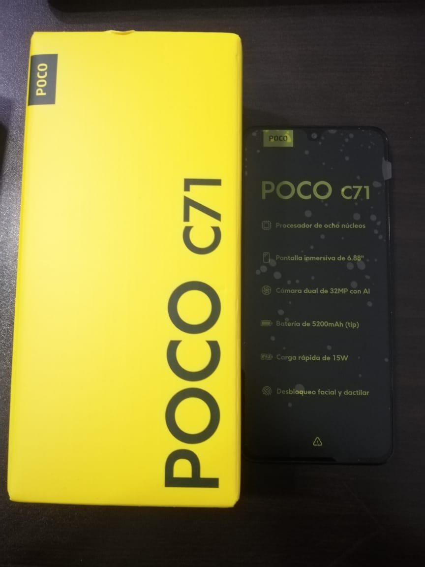 Teléfono XIAOMI POCO C71 128GB 4GB RAM Con Pantalla Grande y
