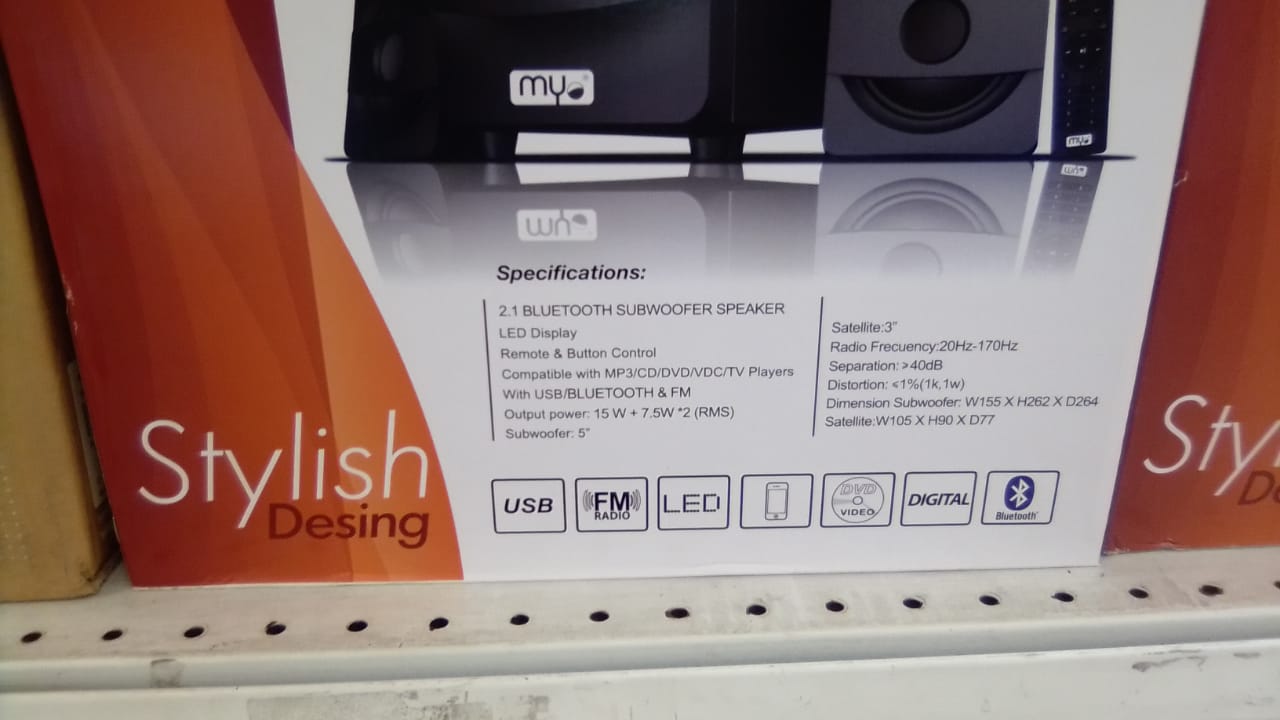 Bocinas Bluetooth Con Radio Stereo Foto 7294431-3.jpg