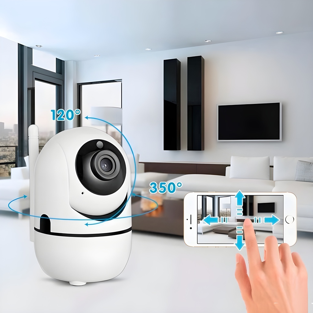 Cámara de Seguridad Wifi con Seguimiento de Movimiento  Alarma de So Foto 7304394-3.jpg