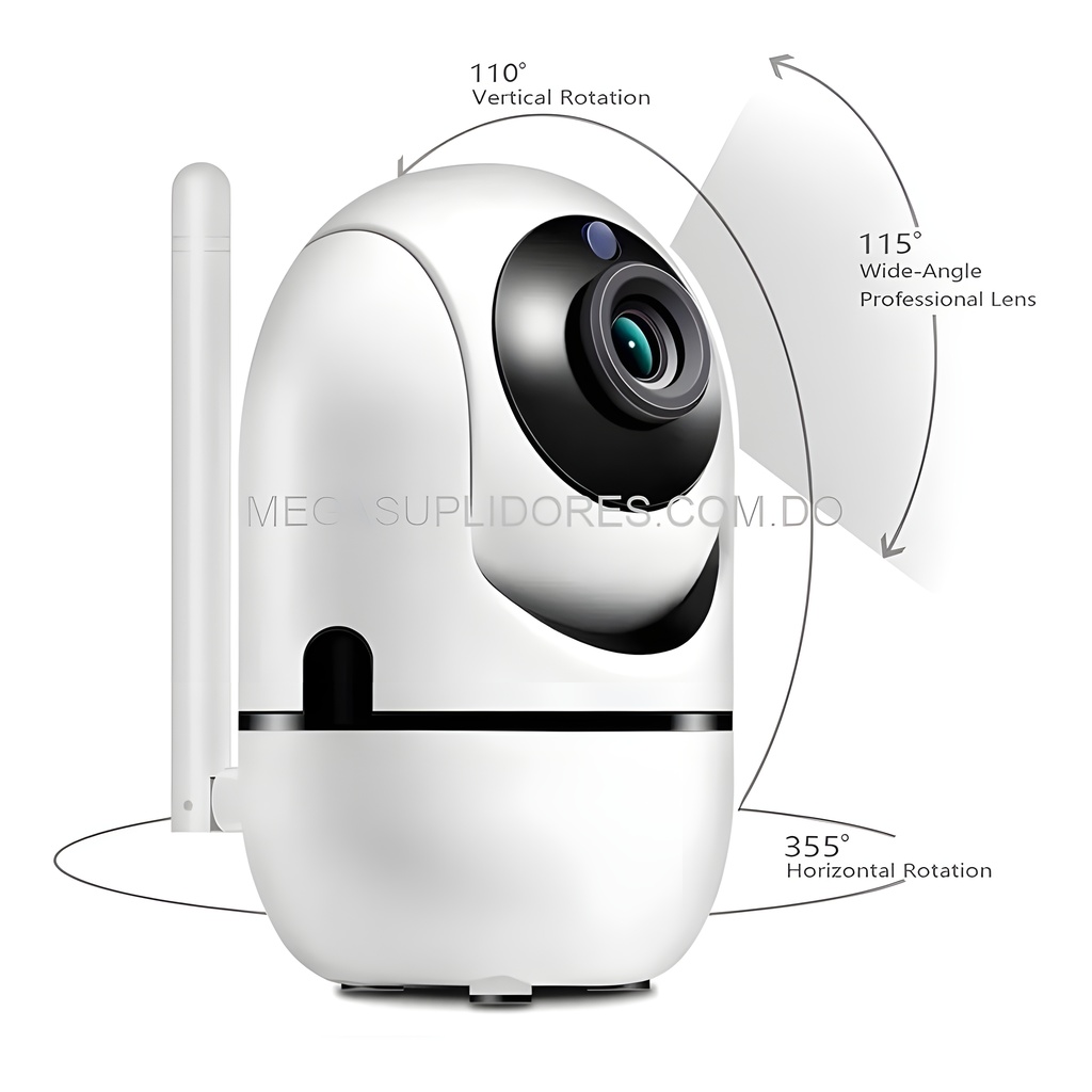  Cámara de Seguridad Wifi con Seguimiento de Movimiento  Alarma de So Foto 7304394-6.jpg
