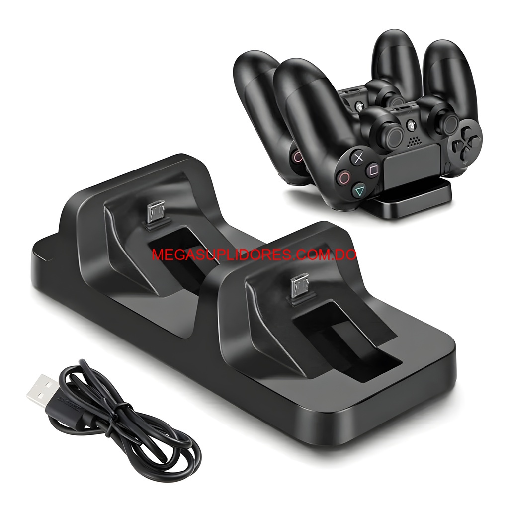  Base Doble de Carga Dobe para Control PS4 Cargador Rápido Dual USB Foto 7304588-1.jpg