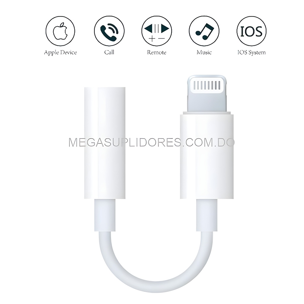  Adaptador de Audífonos para iPhone  Sonido Lightning a 3.5mm  Foto 7304663-1.jpg