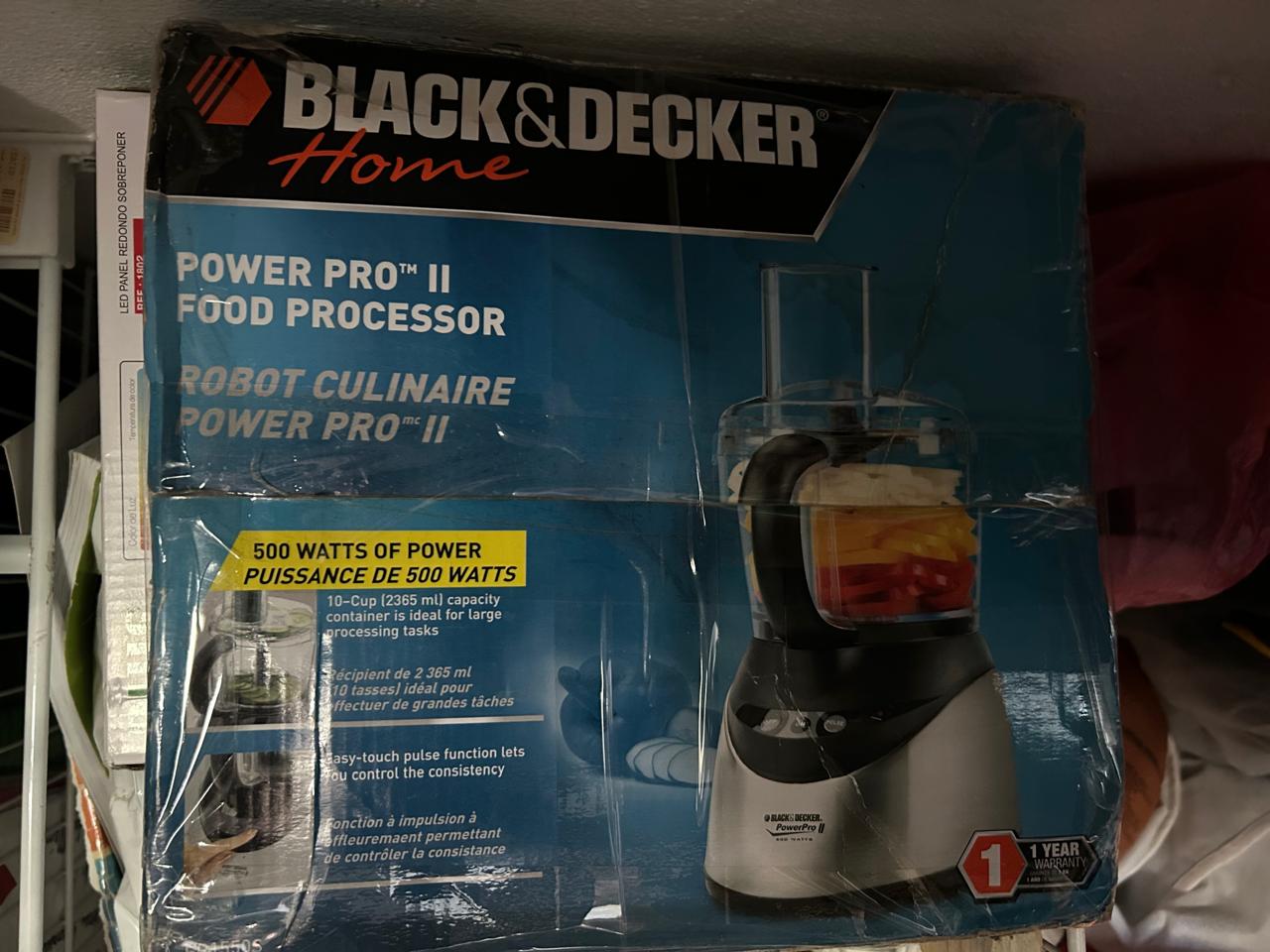 Procesador de alimentos Black  Decker Power Pro II NUEVO en caja Foto 7307919-1.jpg