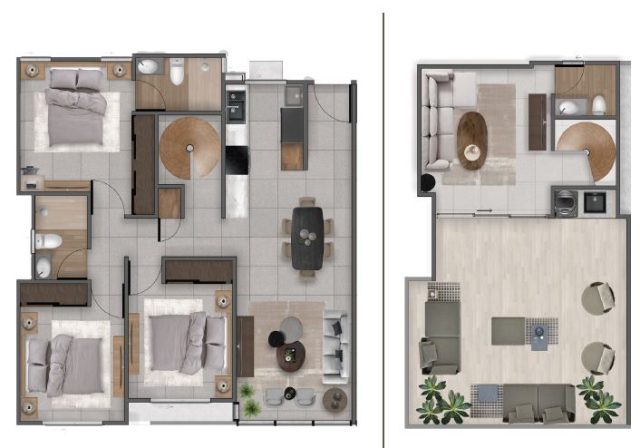Se Alquila Exclusivo Penthouse con Terraza Privada en Res. Doña Carmen Foto 7308365-9.jpg