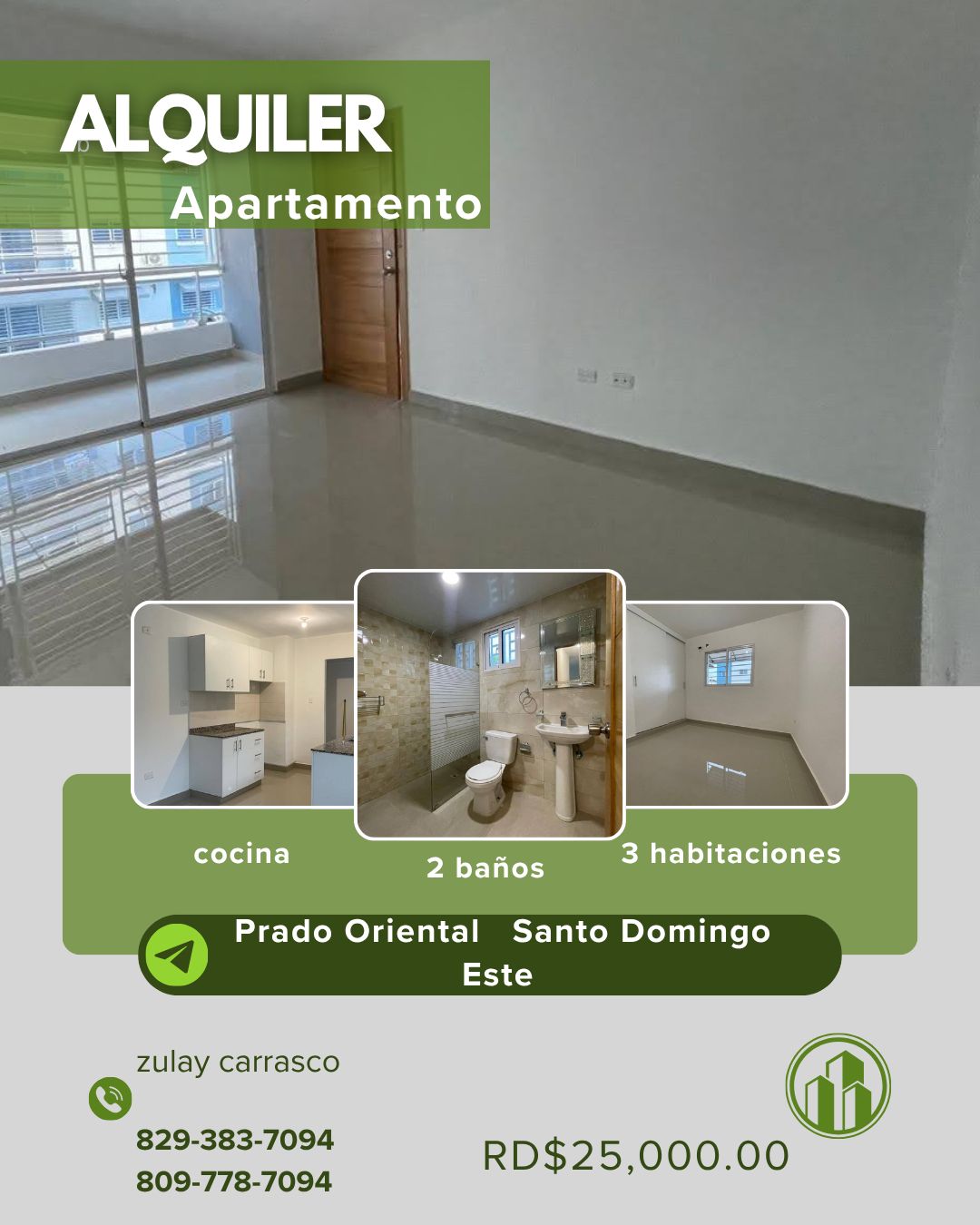 Apartamento en Alquiler – Prado Oriental Santo Domingo Este  Foto 7310251-1.jpg