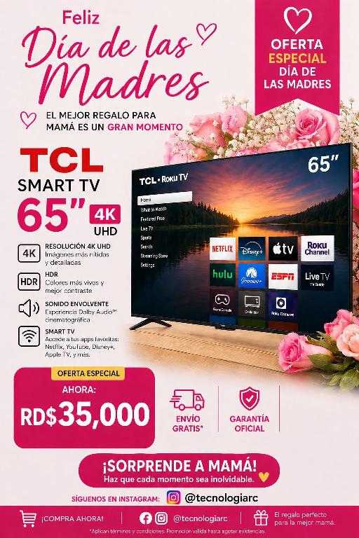 TCL Smart tv de 65 pulgadas.  Foto 7311103-1.jpg