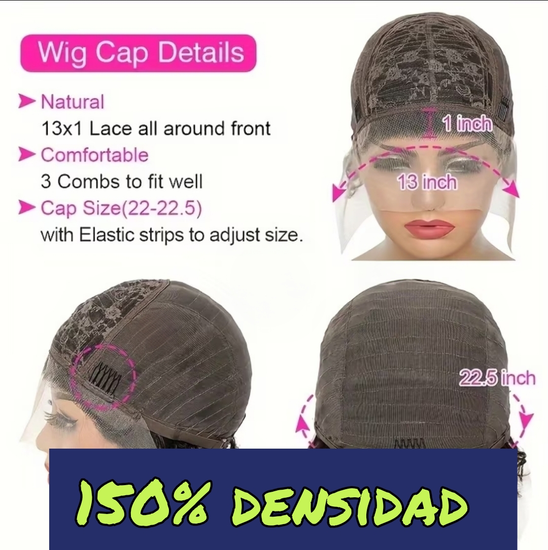 Totalmente nuevo peluca Pixie 100 humano 150 densidad Foto 7311191-4.jpg