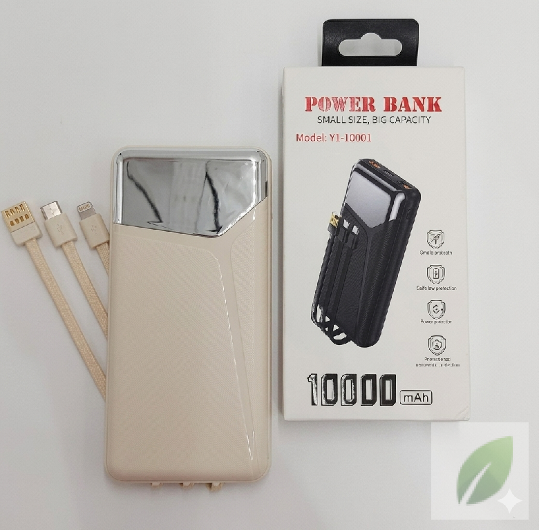 Power Bank 10000mAh Recargable con Cables Integrados Foto 7312231-1.jpg