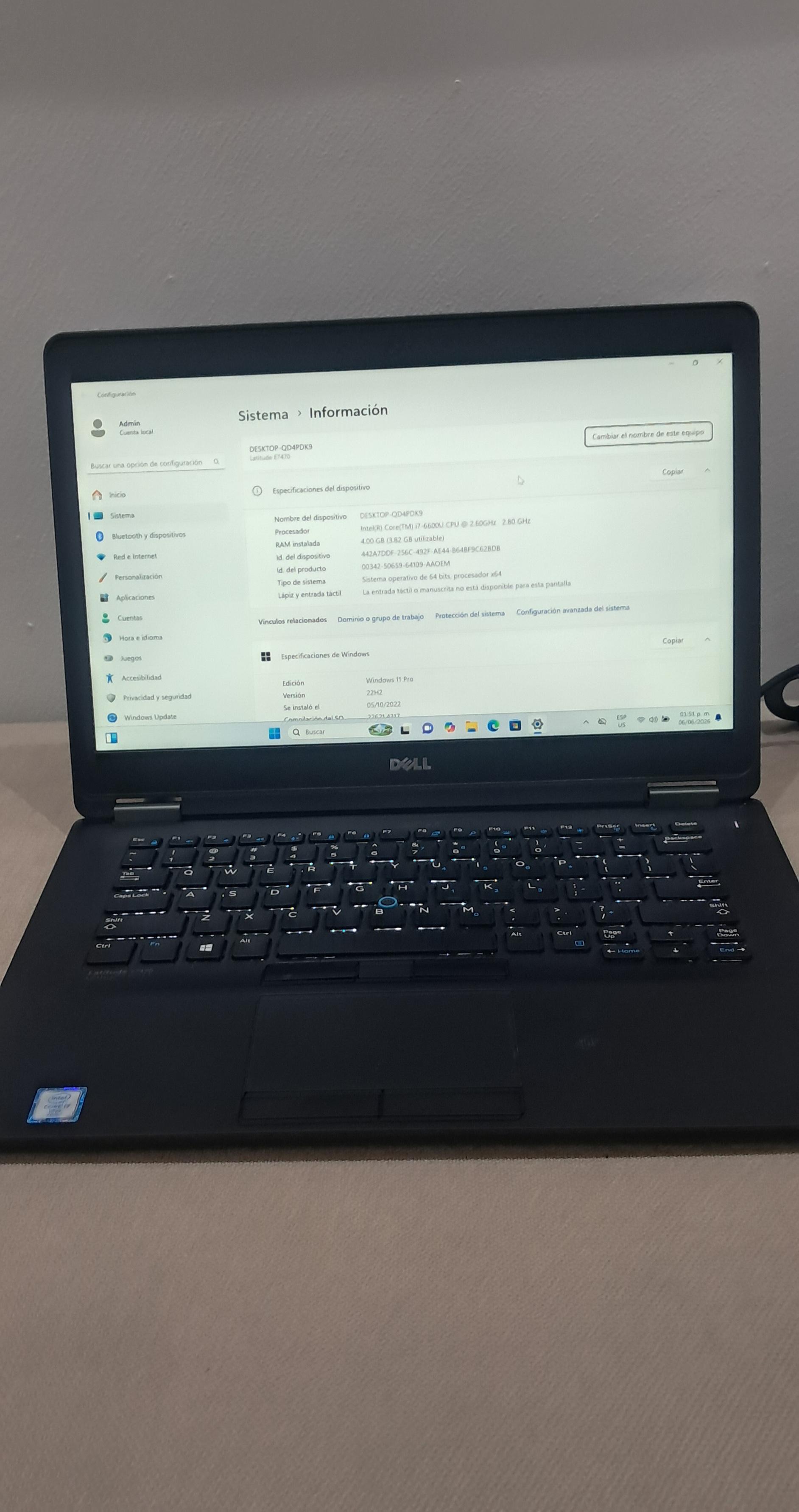 Laptop Dell i7 128GB SSD M.2 4GB DDR4 Bateria mala Foto 7313563-5.jpg