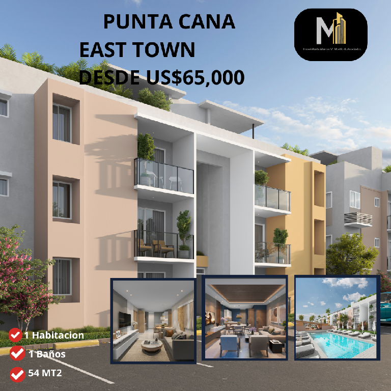 Vendo apartamentos en el Residencial EAST TOWN PUNTA CANA  Foto 7313828-1.jpg
