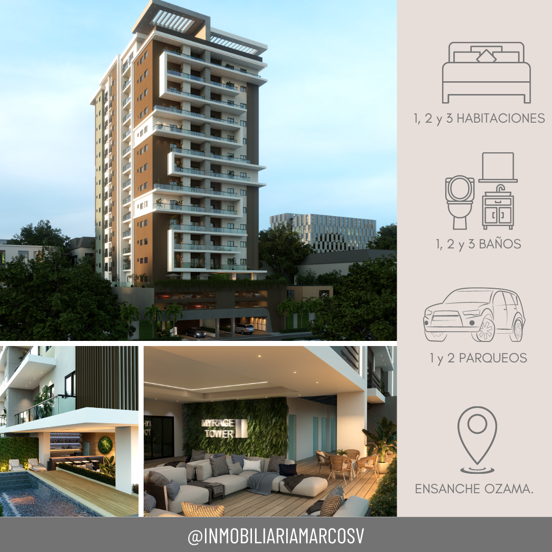 Vendo apartamentos MYRAGE TOWER II en el Ensanche Ozama Foto 7314342-1.jpg