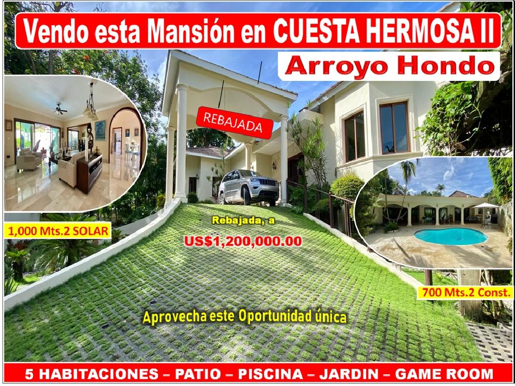 Vendo Imponente Mansión en Cuesta Hermosa II 5 HABS. 1000 Mts.2 Patio  Foto 7314428-1.jpg