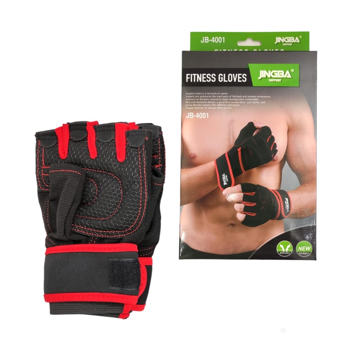 Guantes Fitness Jingba 4001 para Levantamiento de Pesas Foto 7314573-2.jpg