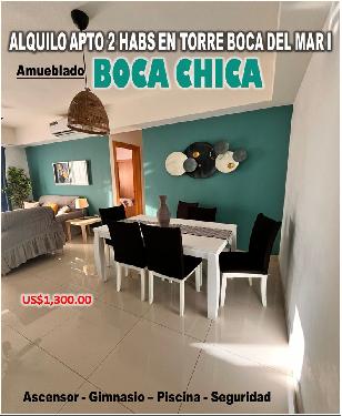 ALQUILO APTO AMUEBLADO 2 HABS. EN BOCA CHICA TORRE  BOCA DEL MAR I Foto 7314585-1.jpg