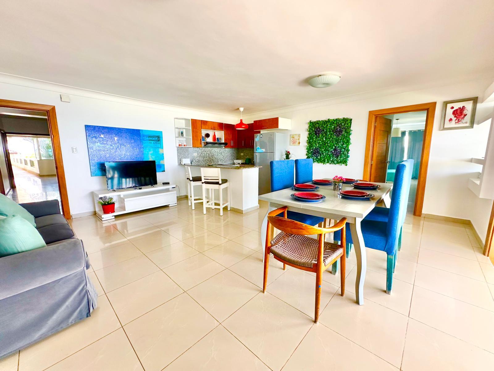 ALQUILO PENTHOUSE AMUEBLADO CON VISTA AL MAR EN EN BOCA CHICA 3 HABS.  Foto 7314586-13.jpg
