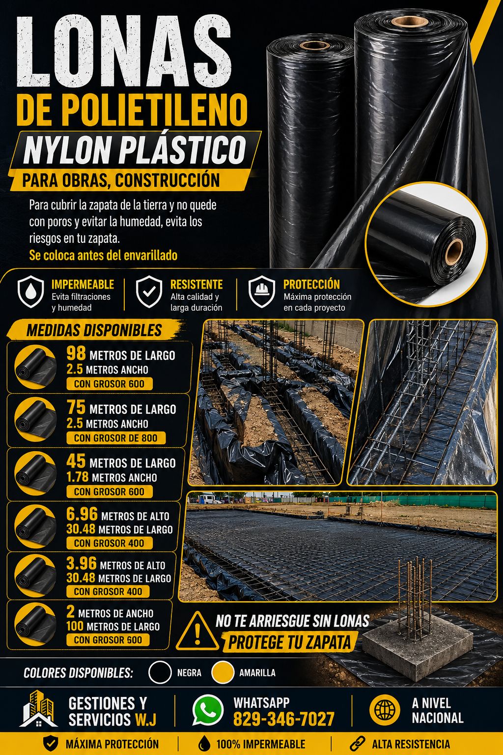 Lonas de Polietileno nylon plástico para obras construcción para cubri Foto 7314615-2.jpg