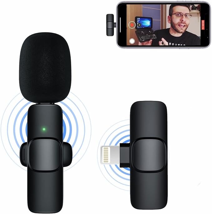 MICROFONO INALAMBRICO PARA IPHONE -F5 Ideal para usar en entrevistas p Foto 7314965-3.jpg