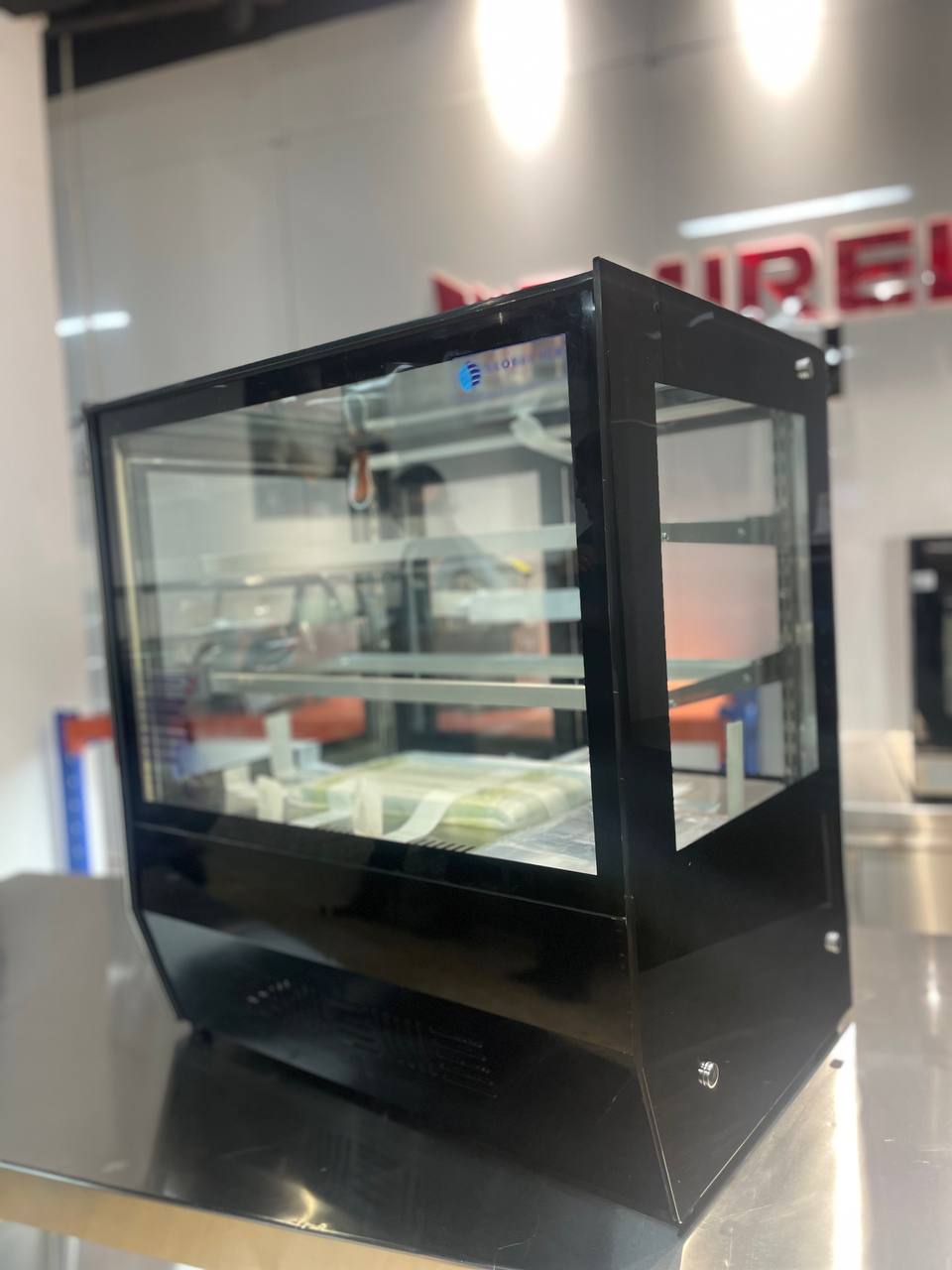 Vitrina exhibidora fria cuadrada para postres alimentos frios de 27 pu Foto 7315041-10.jpg