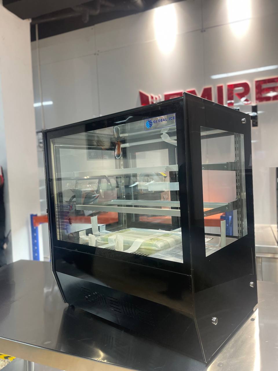 Vitrina exhibidora fria cuadrada para postres alimentos frios de 27 pu Foto 7315041-9.jpg
