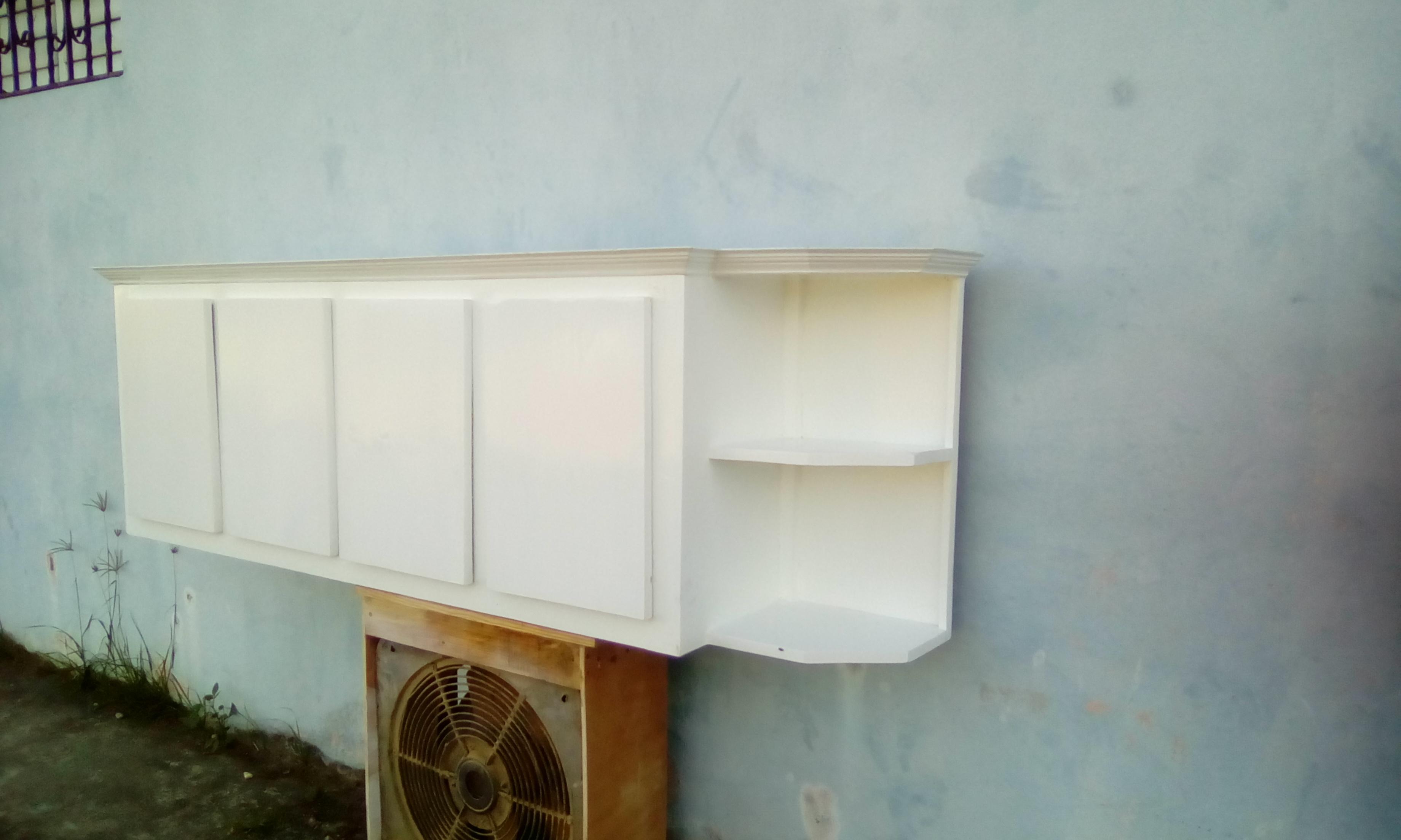 Gabinete blanco moderno con esquinero  Foto 7315060-2.jpg