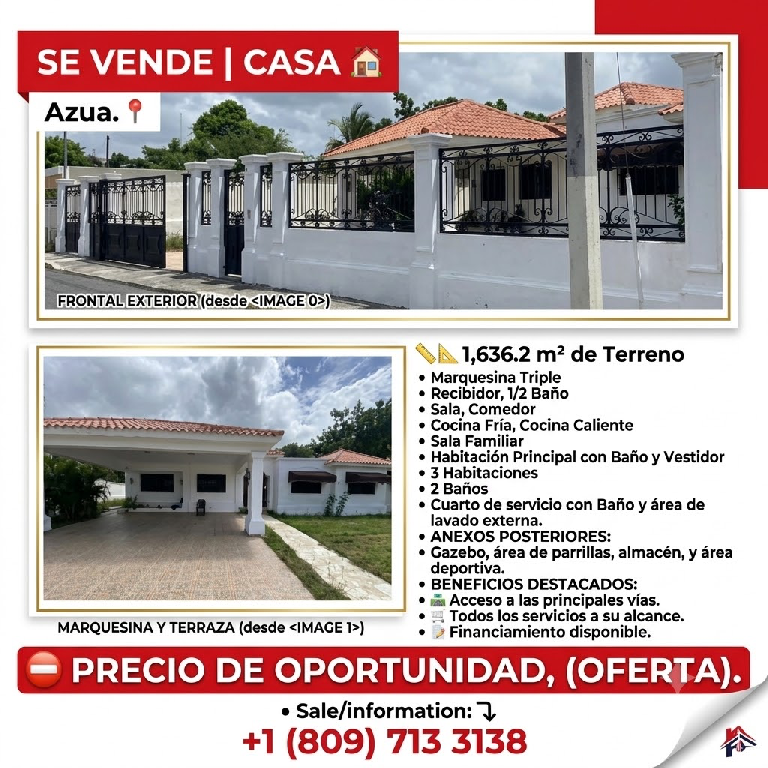Casa  Azua Venta Foto 7315257-1.jpg