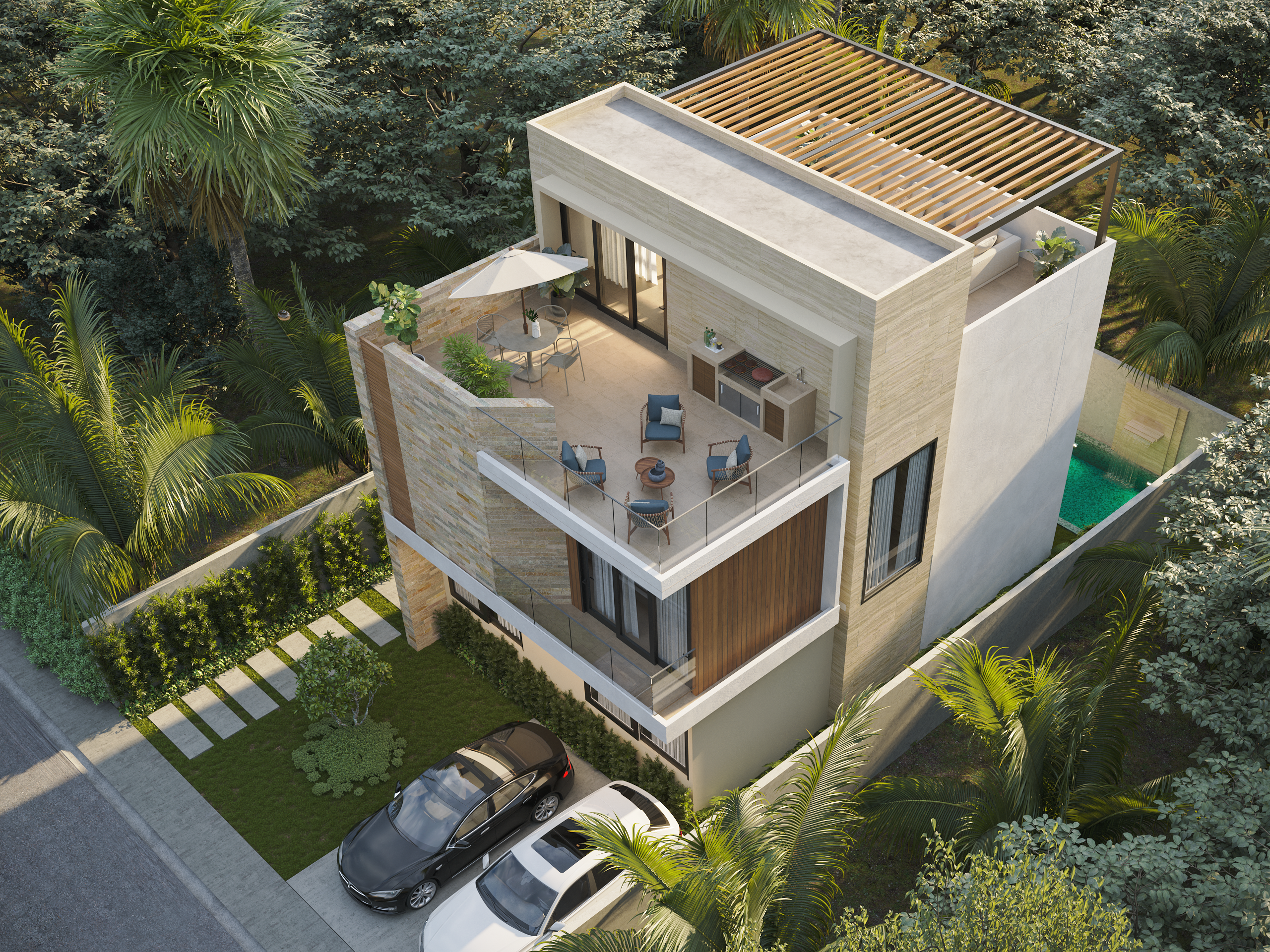 Ecos Palms Villas  Villas en Boca Chica de 4 Habitaciones Cerca del Ma Foto 7315304-2.jpg