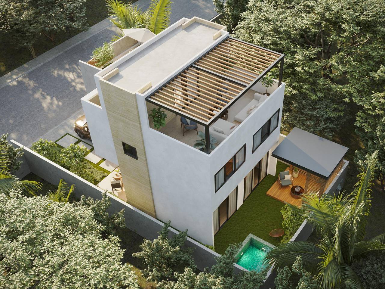 Casas de 3 Habitaciones con Patio en Ecos Yard Ave. Ecológica Foto 7315310-2.jpg