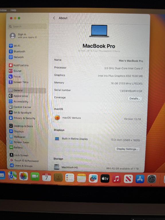 MacBook pro i7 de 13 2017 Foto 7315502-2.jpg