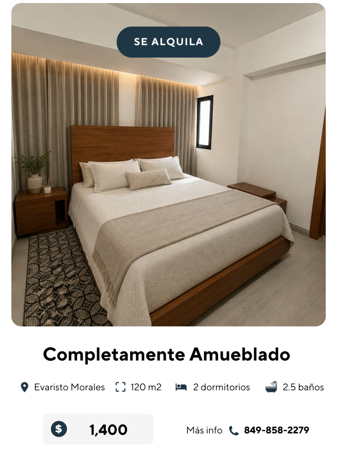 Evaristo Morales  Apartamento Amueblado  2 Hab.  Piscina  Gimnasi Foto 7315650-4.jpg