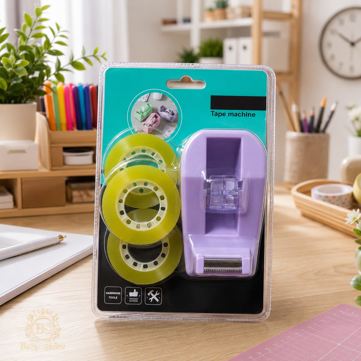Dispensador de Cinta Adhesiva Portátil para Manualidades y Oficina con Foto 7315749-2.jpg